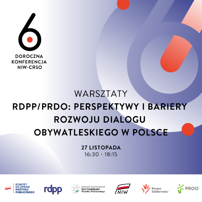 Trwa rejestracja na 6. Doroczną Konferencję NIW-CRSO, która rozpocznie się już 27 listopada w Centrum Konferencyjnym Legii Warszawa.