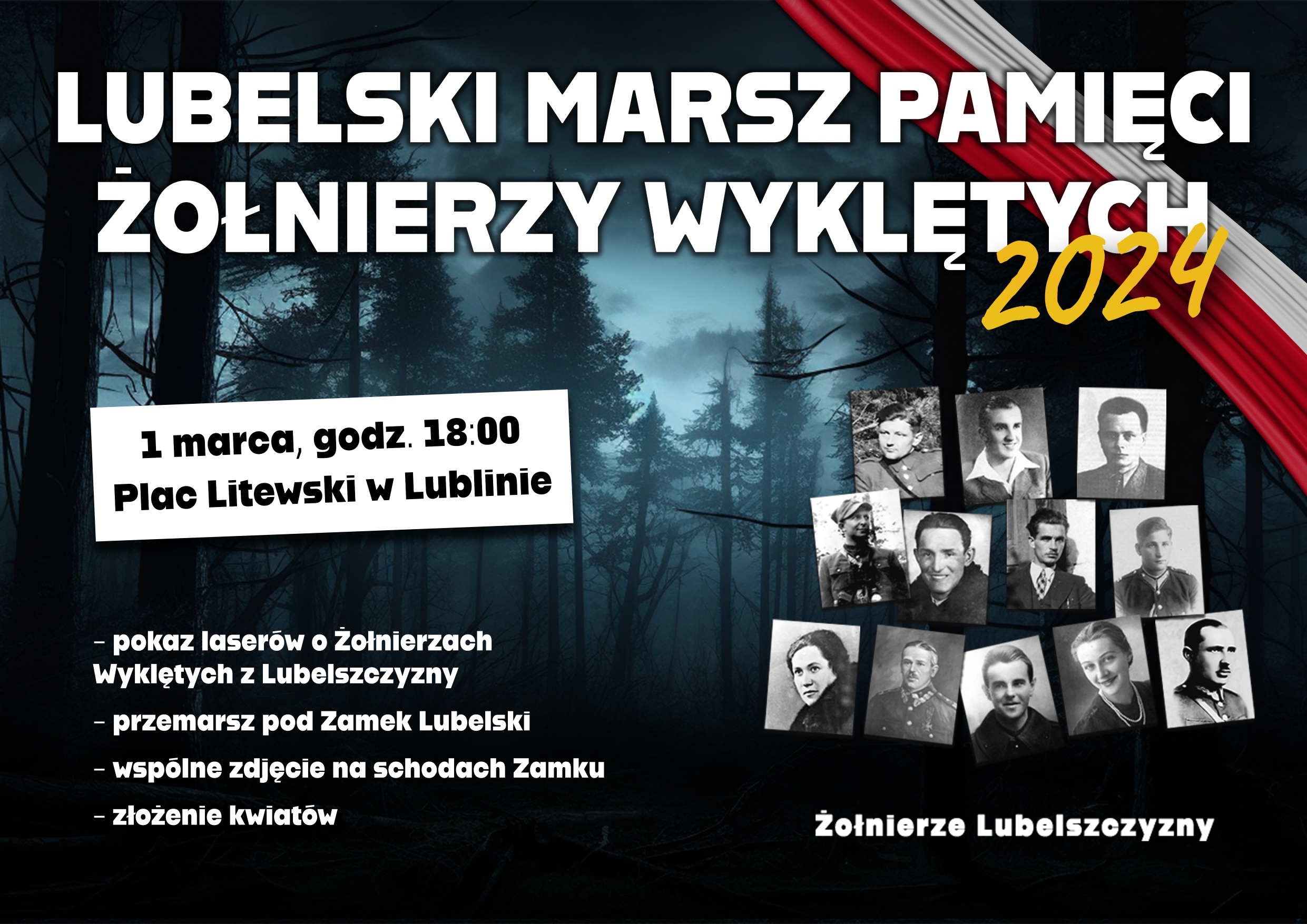 Lublin: XIII Marsz Pamięci Żołnierzy Wyklętych już 1 marca