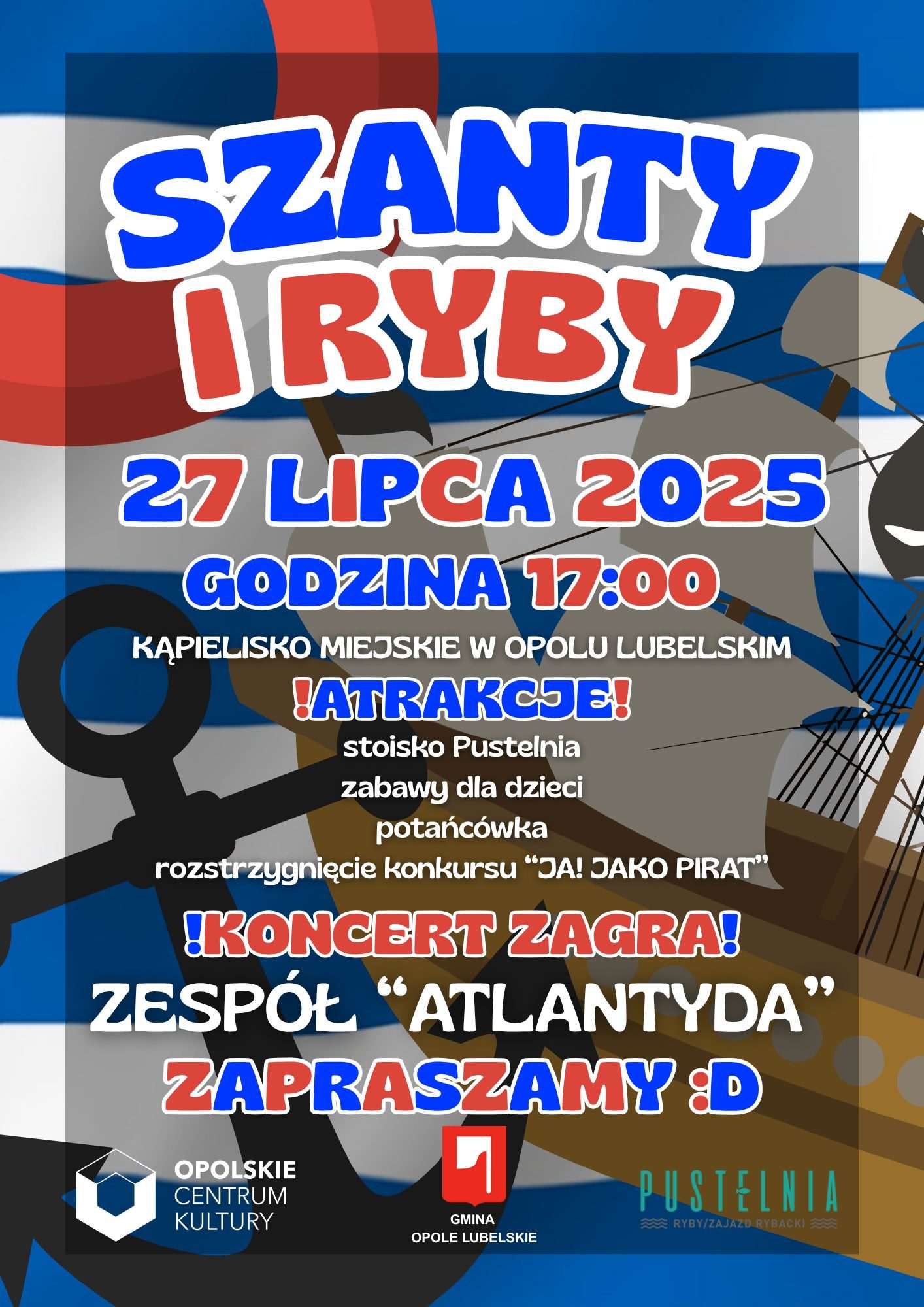 Szanty i Ryby już w najbliższą niedzielę w Opolu Lubelskim!
