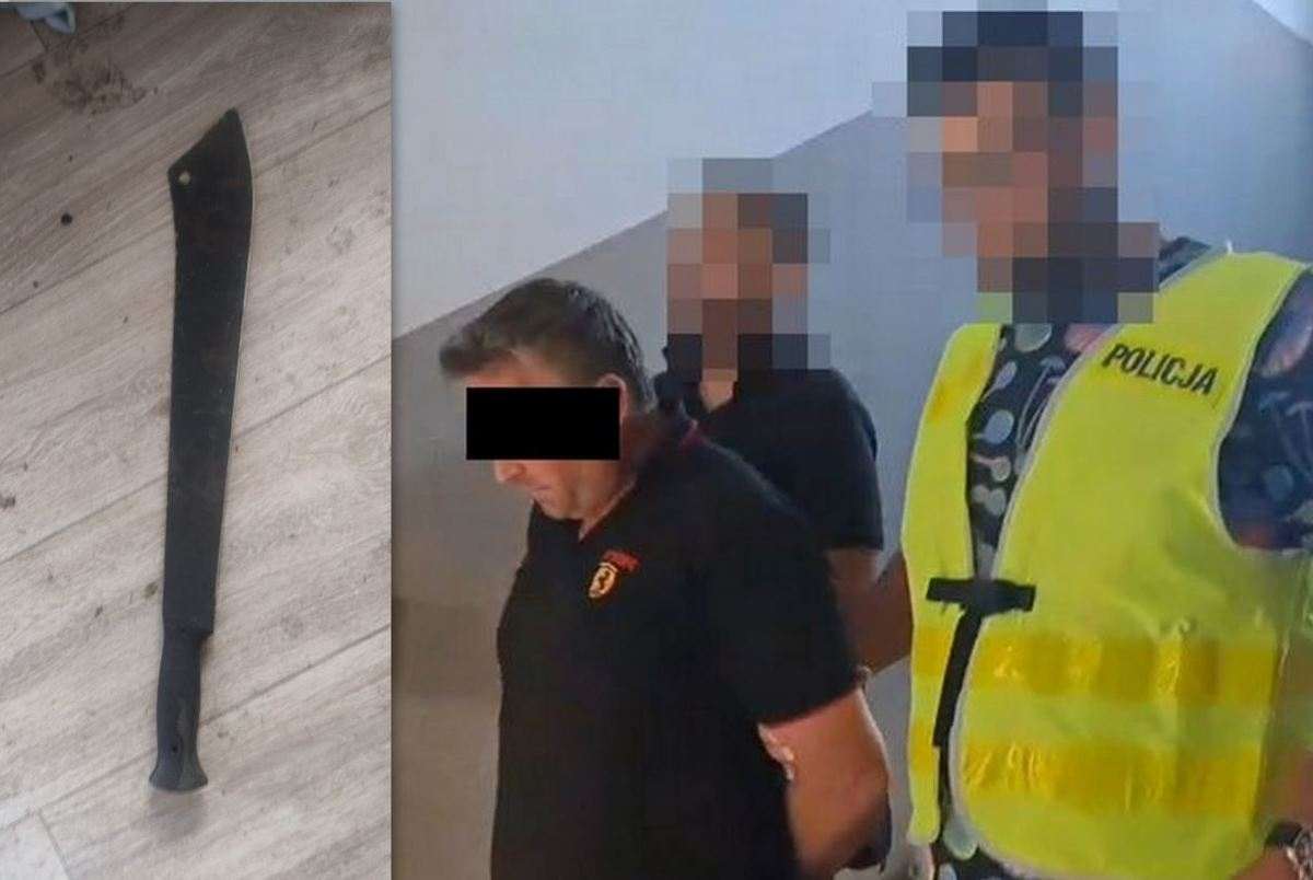 Lubelskie: Groził matce maczetą. 42-latek został zatrzymany przez policję