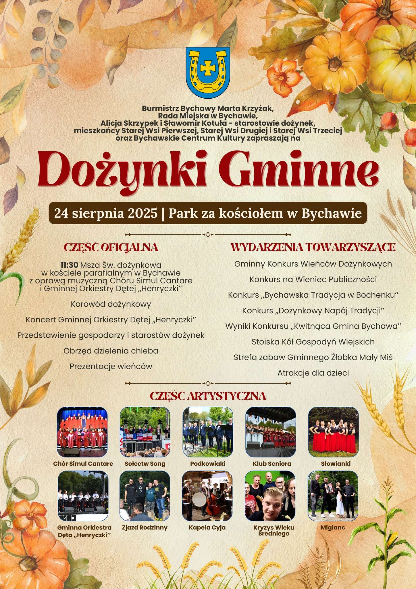 Dożynki Gminne w Bychawie już 24 sierpnia