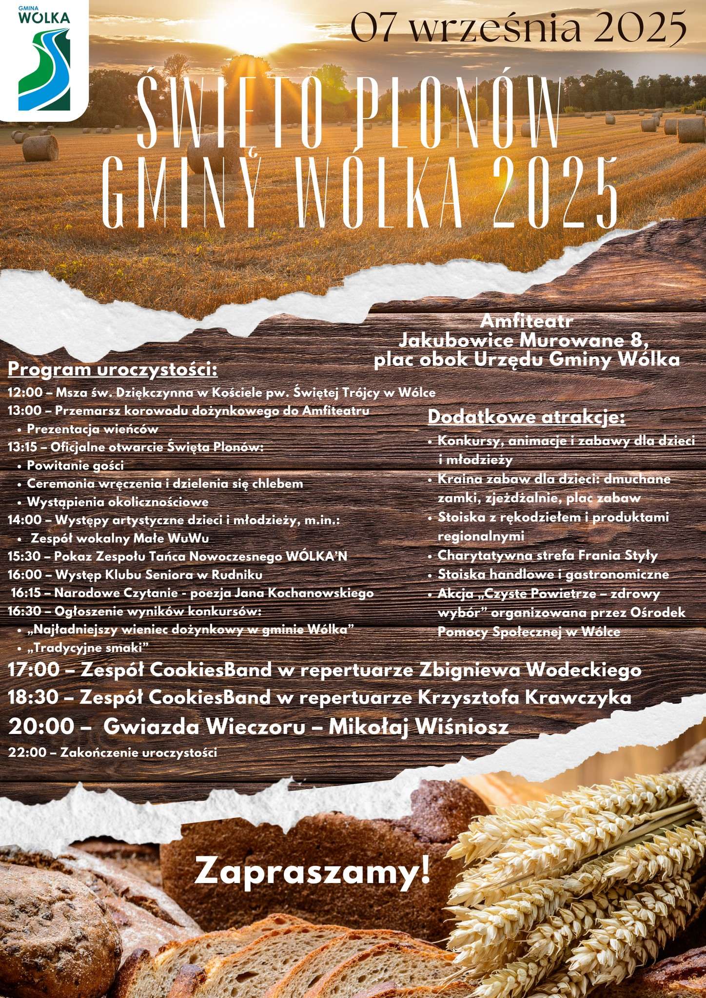 Święto Plonów Gminy Wólka już 7 września