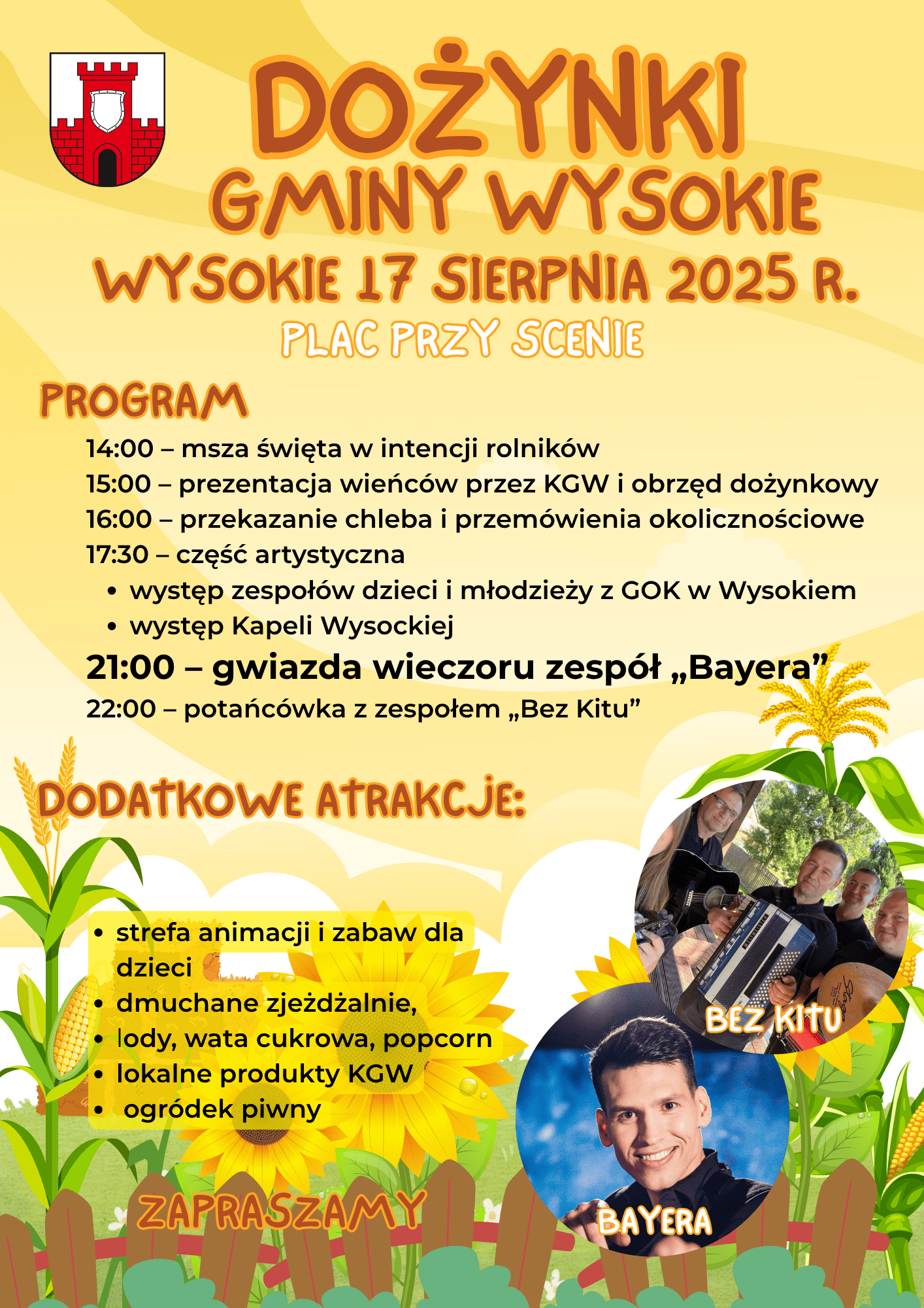 Gwiazda disco polo w Wysokiem – Bayera zagra na dożynkach!