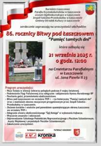 Już 21 września obchody 86. rocznicy Bitwy pod Łaszczowem