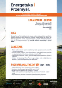 Konferencja Energetyka i Przemysł – transformacja miksu energetycznego w Polsce