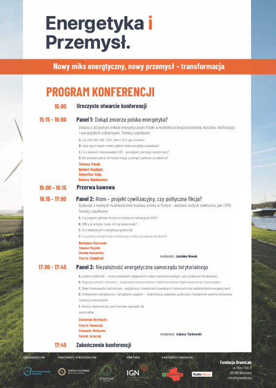 Już dziś Konferencja Energetyka i Przemysł – transformacja miksu energetycznego w Polsce
