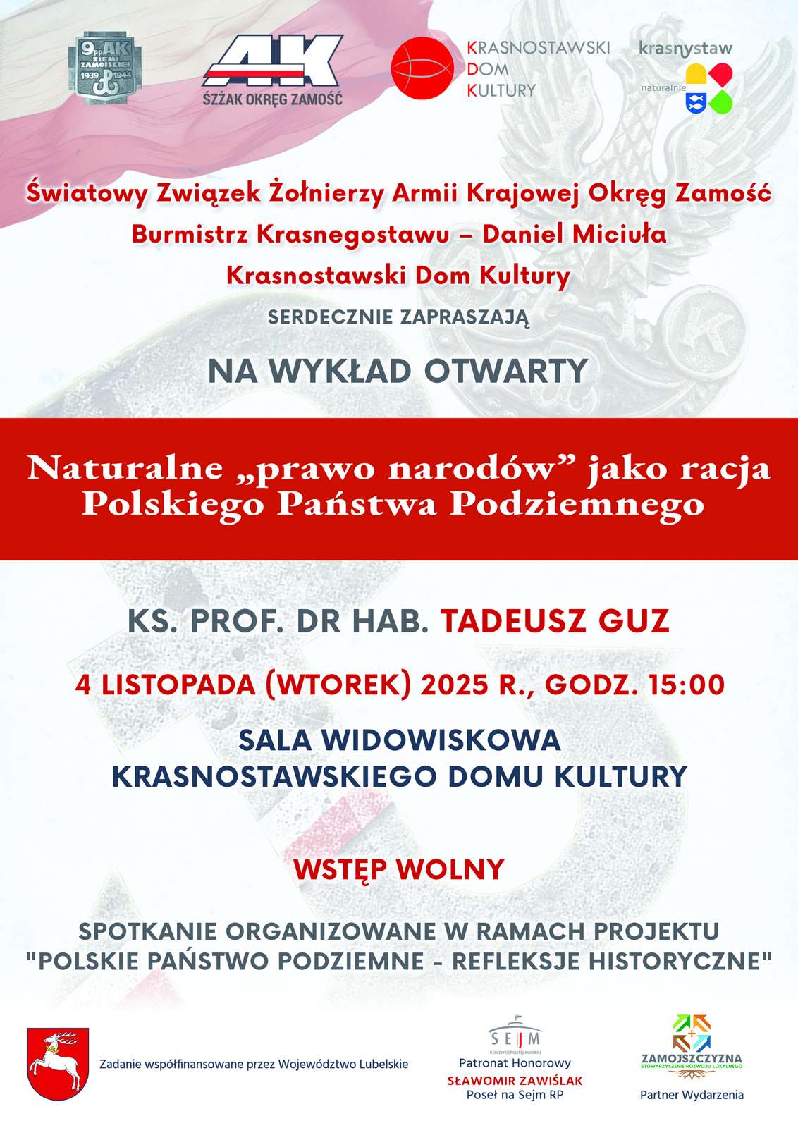 KRASNYSTAW: Kolejna lekcja historii w Krasnostawskim Domu Kultury