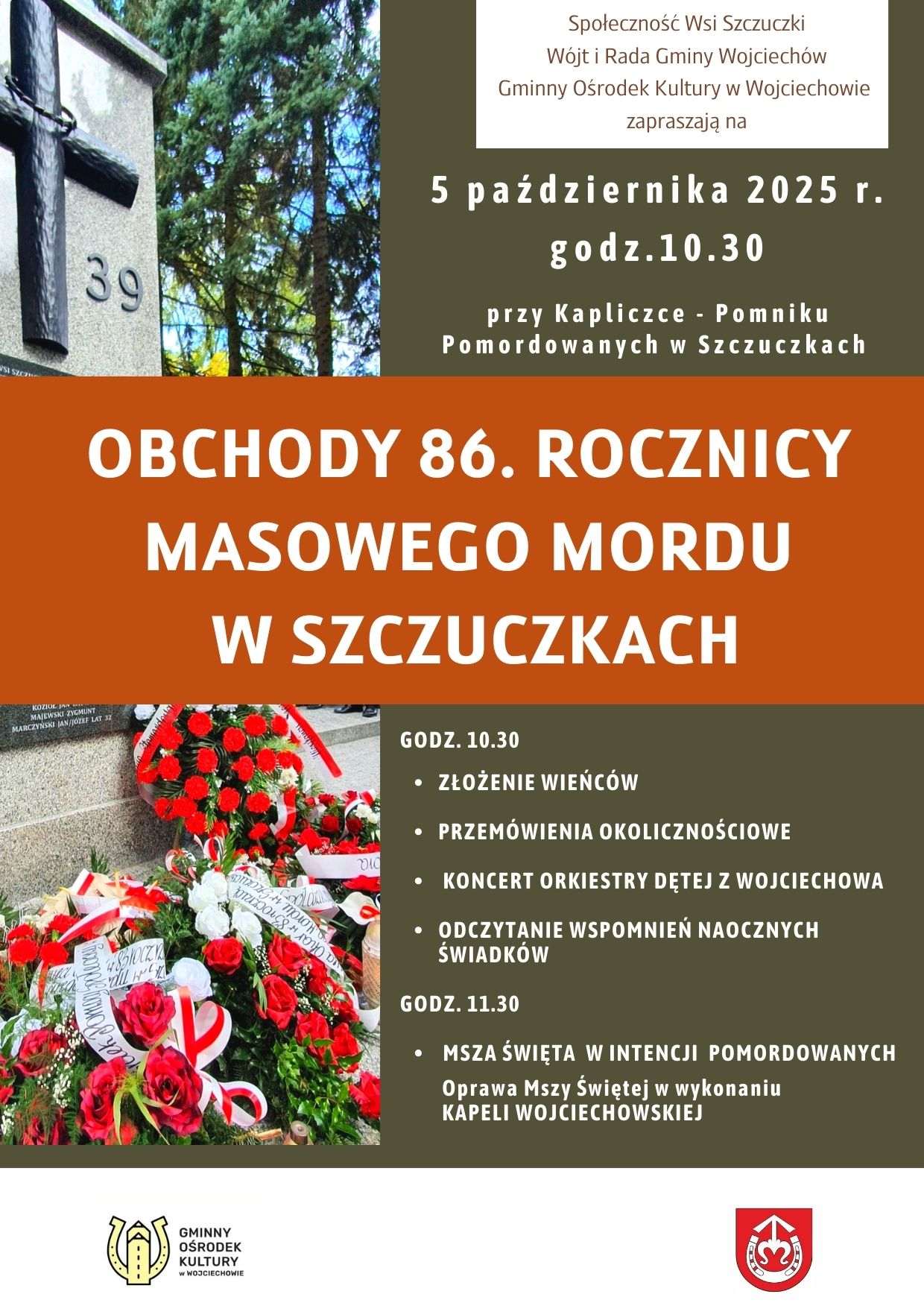 Dźwięk orkiestry i modlitwa za pomordowanych. Szczuczki uczczą ofiary z 1939 roku