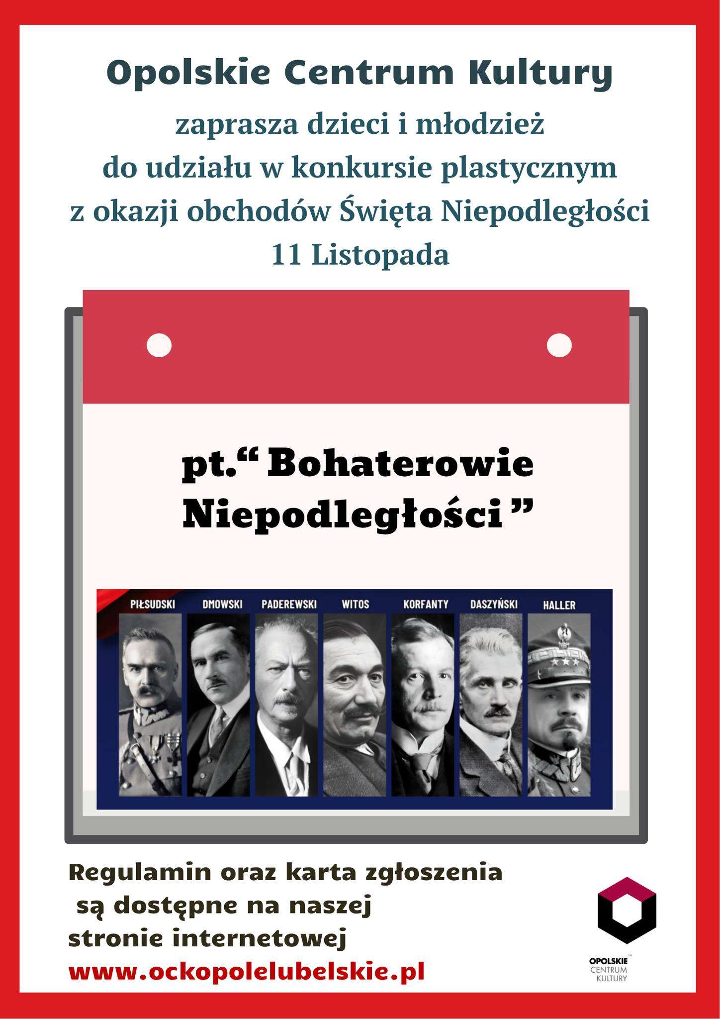 Opole Lubelskie: Konkurs plastyczny z okazji Narodowego Święta Niepodległości