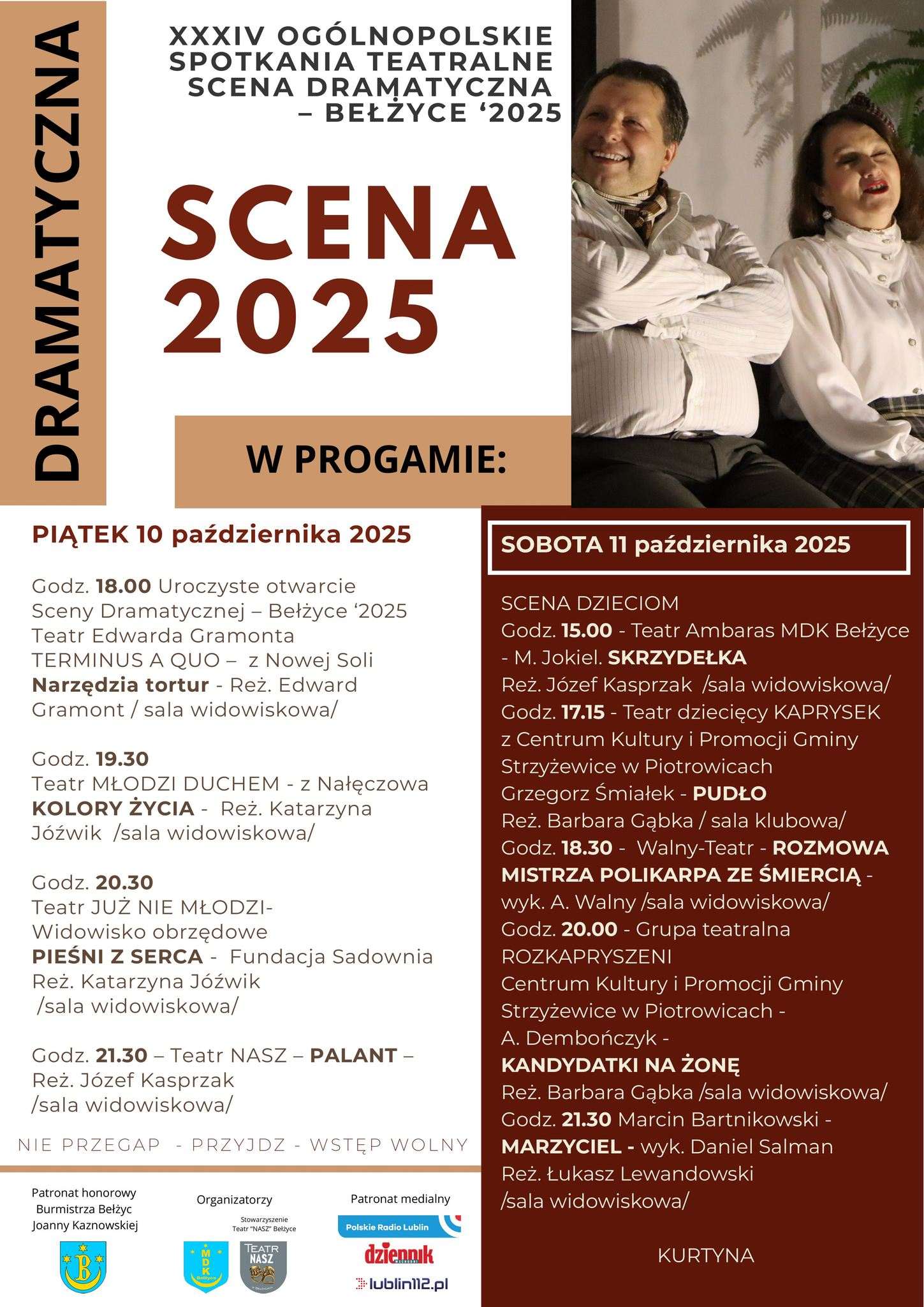 Scena Dramatyczna – Bełżyce 2025: Ogólnopolskie święto teatru po raz 34.