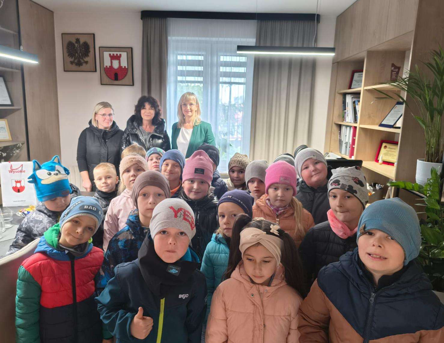 Wysokie: Wizyta uczniów klasy I Szkoły Podstawowej w Urzędzie Gminy