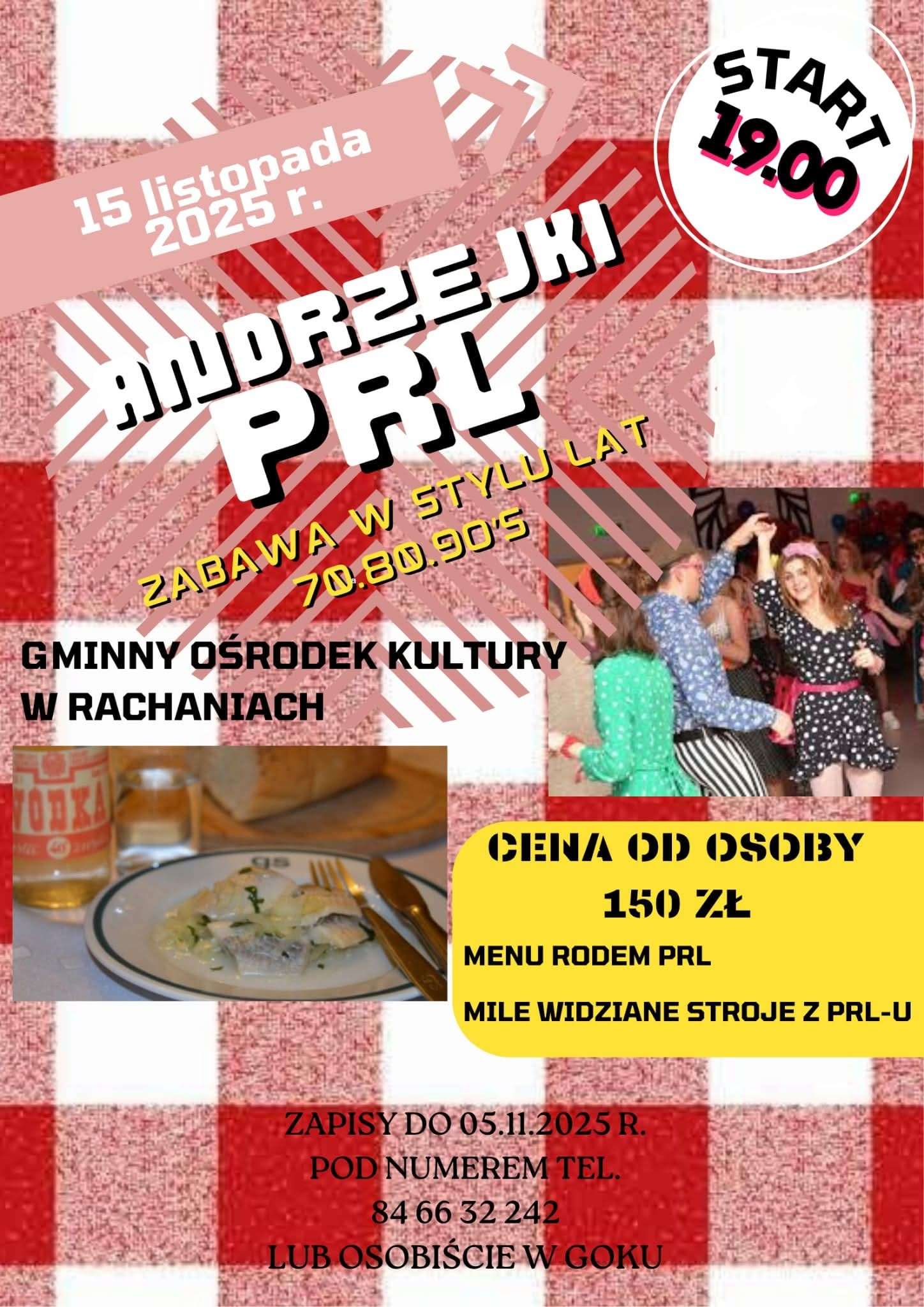 Andrzejki w klimacie PRL w gminie Rachanie