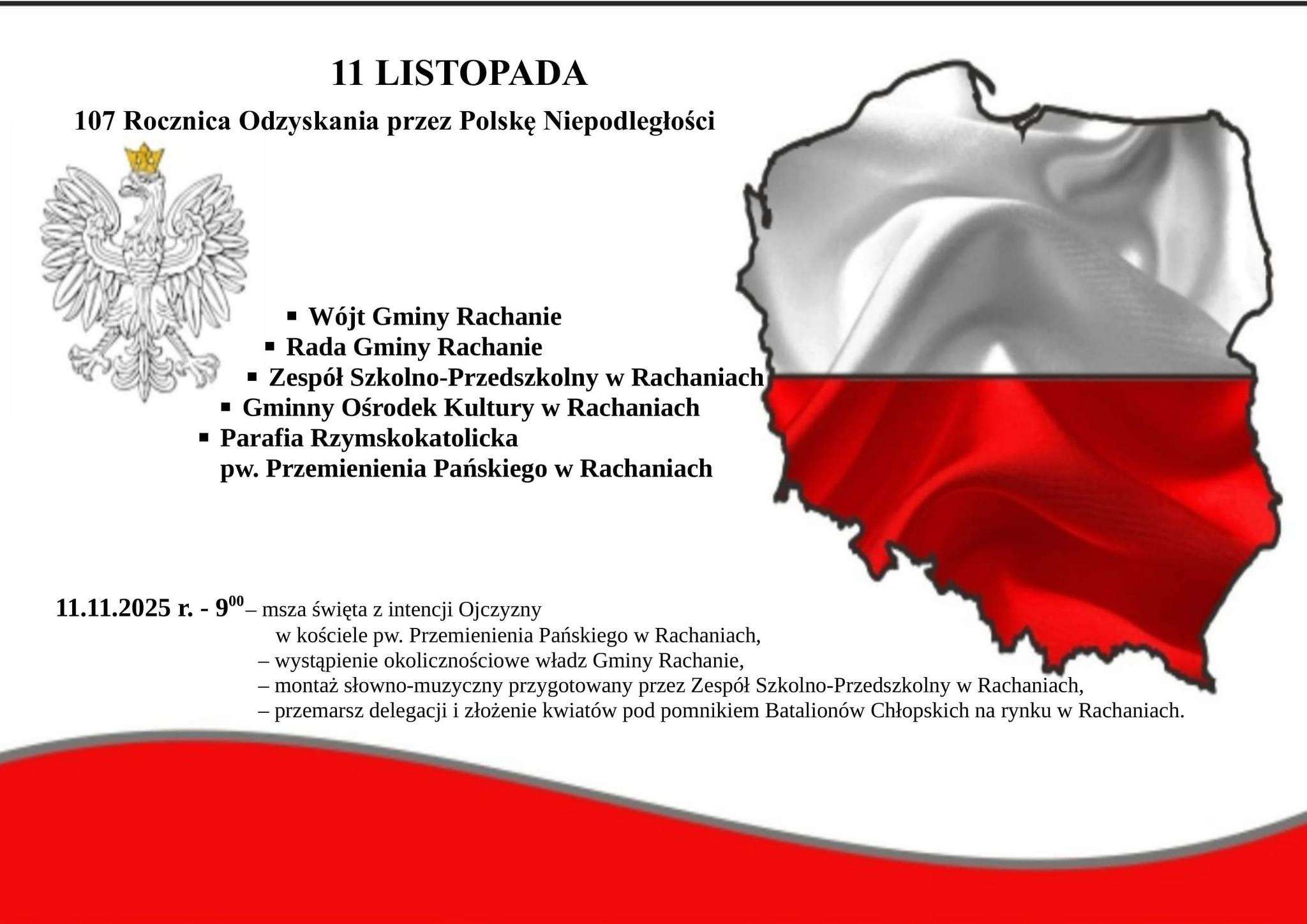 RACHANIE: Zaproszenie na 11 listopada