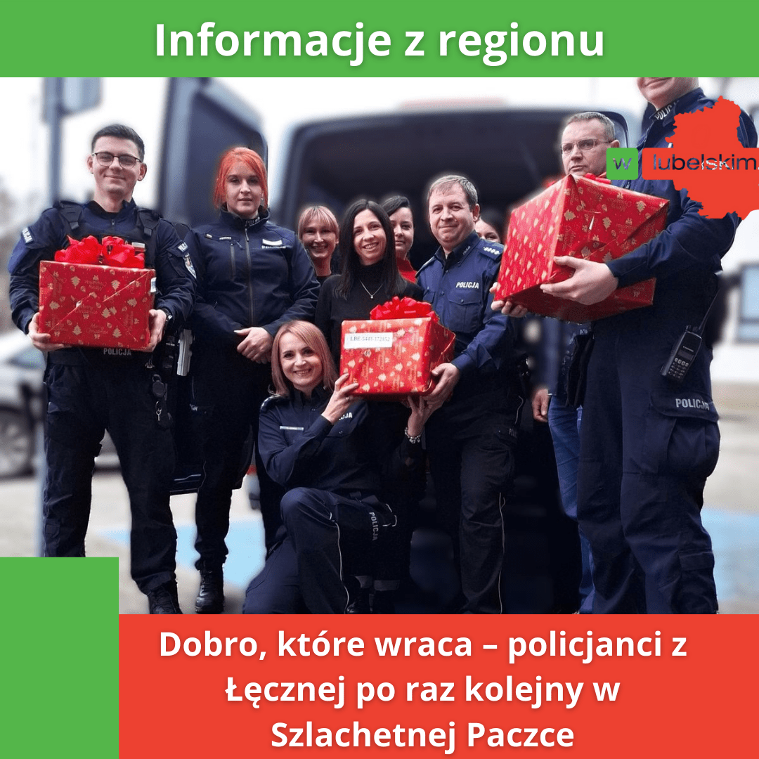 Łęczyńska policja po raz kolejny wsparła akcję Szlachetna Paczka