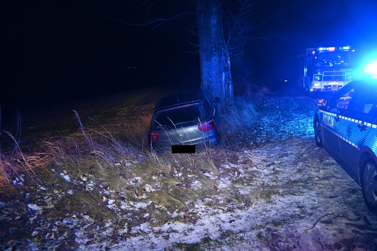 Śmiertelny wypadek drogowy w powiecie hrubieszowskim – dramat na oblodzonej drodze