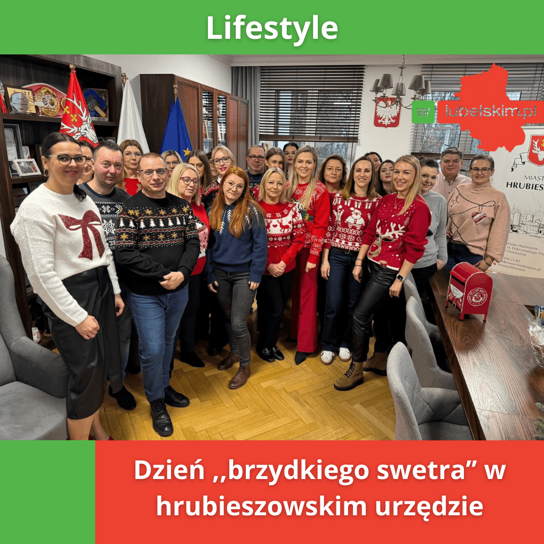 Magia świątecznych sweterków w hrubieszowskim urzędzie