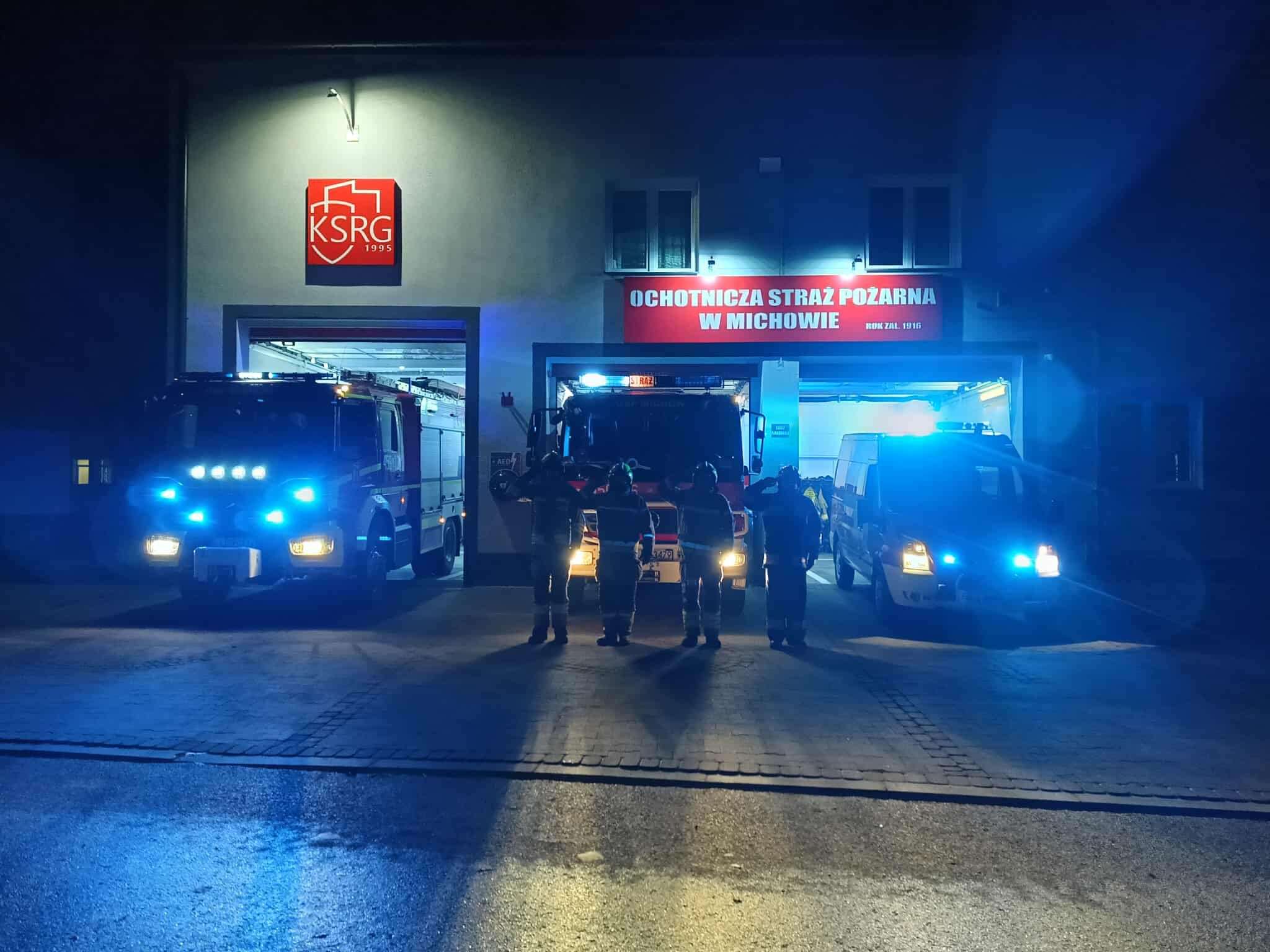 Zmarł na służbie. Strażacy w całej Polsce, m.in. OSP KSRG Michów, oddali hołd druhowi Edwardowi Smagale