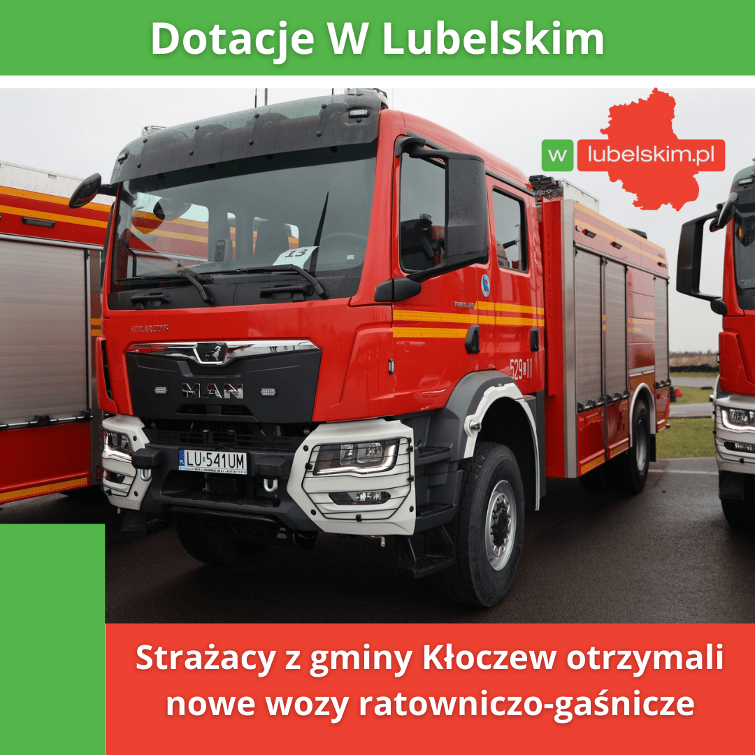 Nowy sprzęt dla strażaków w gminie Kłoczew – lokalne OSP wzmocnione