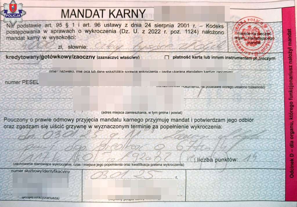 117 km/h w terenie zabudowanym. Kierowca Audi stracił prawo jazdy