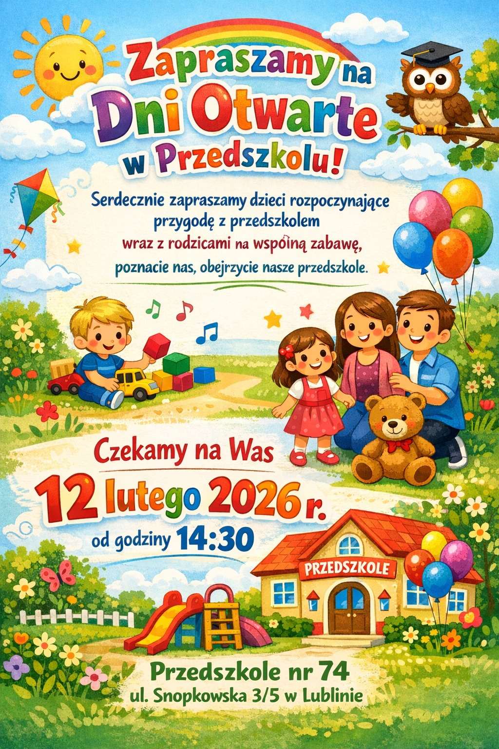 Dni Otwarte w Przedszkolu nr 74 w Lublinie – poznaj wyjątkową placówkę z innowacyjnym podejściem do edukacji
