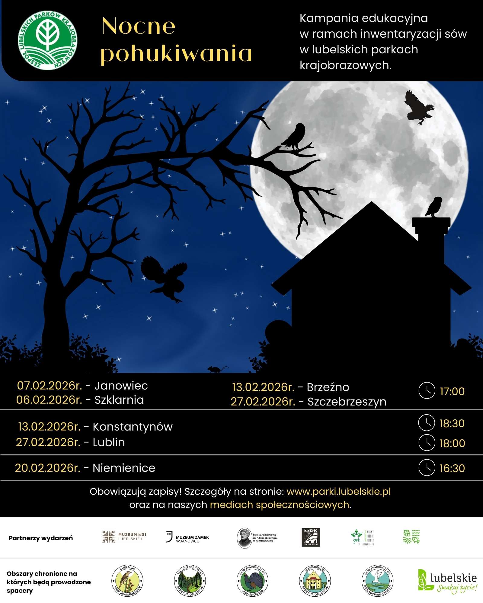 Nocne pohukiwania – odkryj tajemniczy świat sów w lubelskich parkach krajobrazowych