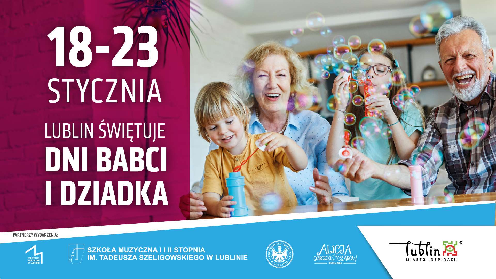 Lublin zaprasza seniorki i seniorów na Dzień Babci i Dziadka