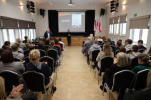 Wójt Gminy Kłoczew Zenon Stefanowski uczestniczył w prelekcji „Aktion Reinhardt w Rykach i okolicy”