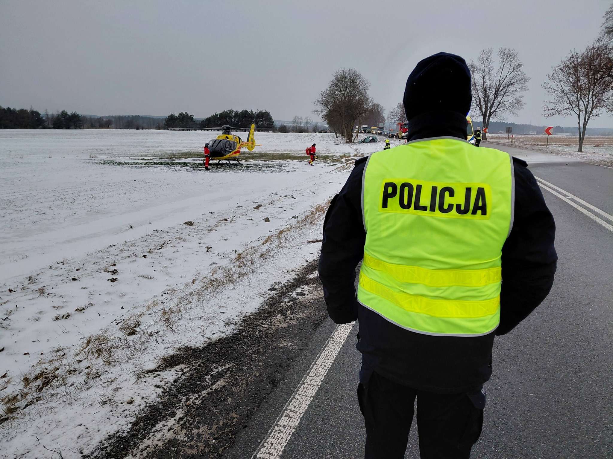 Uwaga kierowcy – wypadek na DK48 w Chrustnem