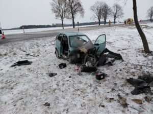 Uwaga kierowcy – wypadek na DK48 w Chrustnem