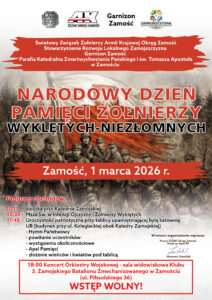 Zamość i Józefów uczczą Żołnierzy Wyklętych. Uroczystości 1 marca
