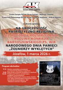 Zamość i Józefów uczczą Żołnierzy Wyklętych. Uroczystości 1 marca