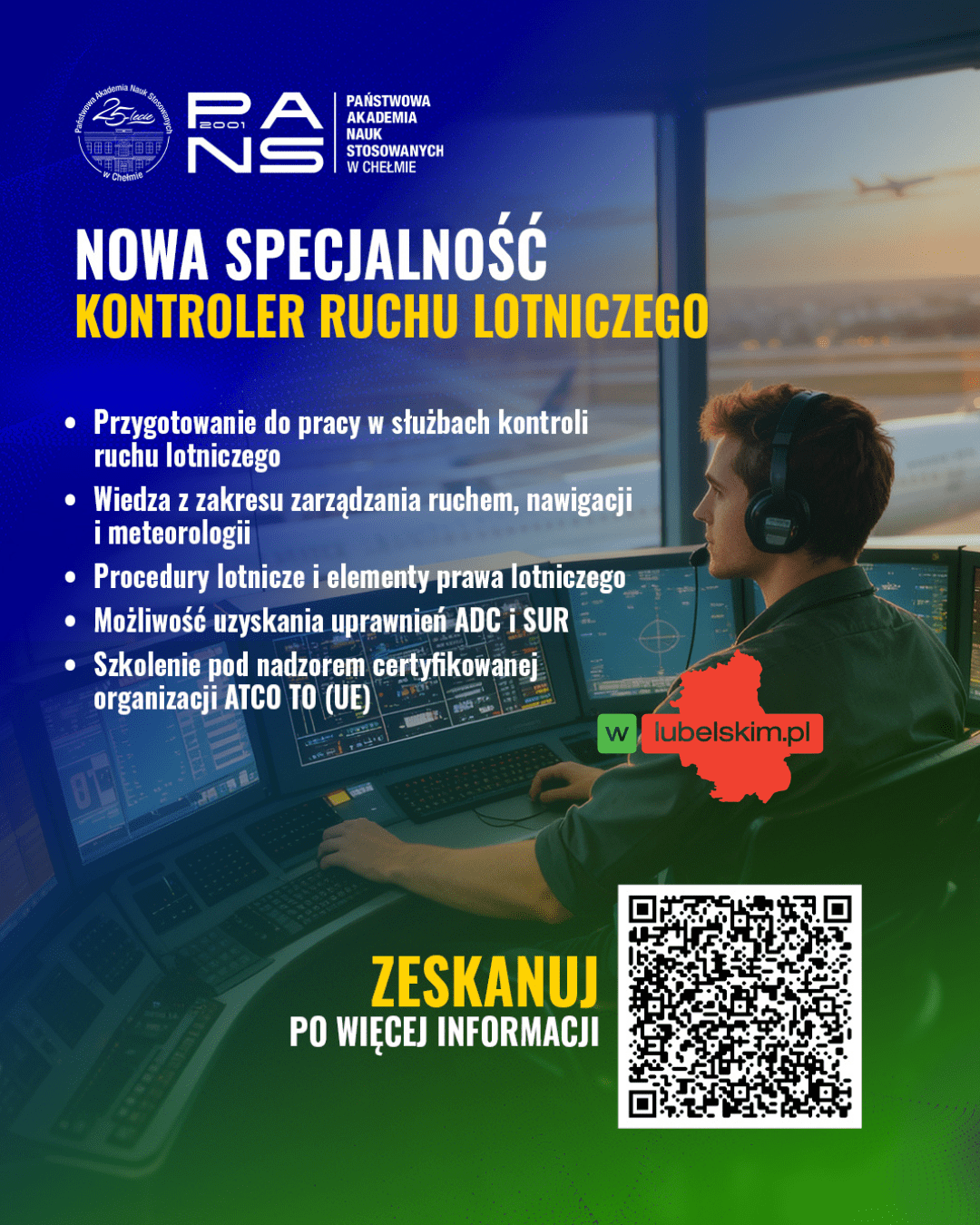 Nowa Specjalność w PAN w Chełmie: Kontroler Ruchu Lotniczego – Twoja Droga do Lotniczej Kariery