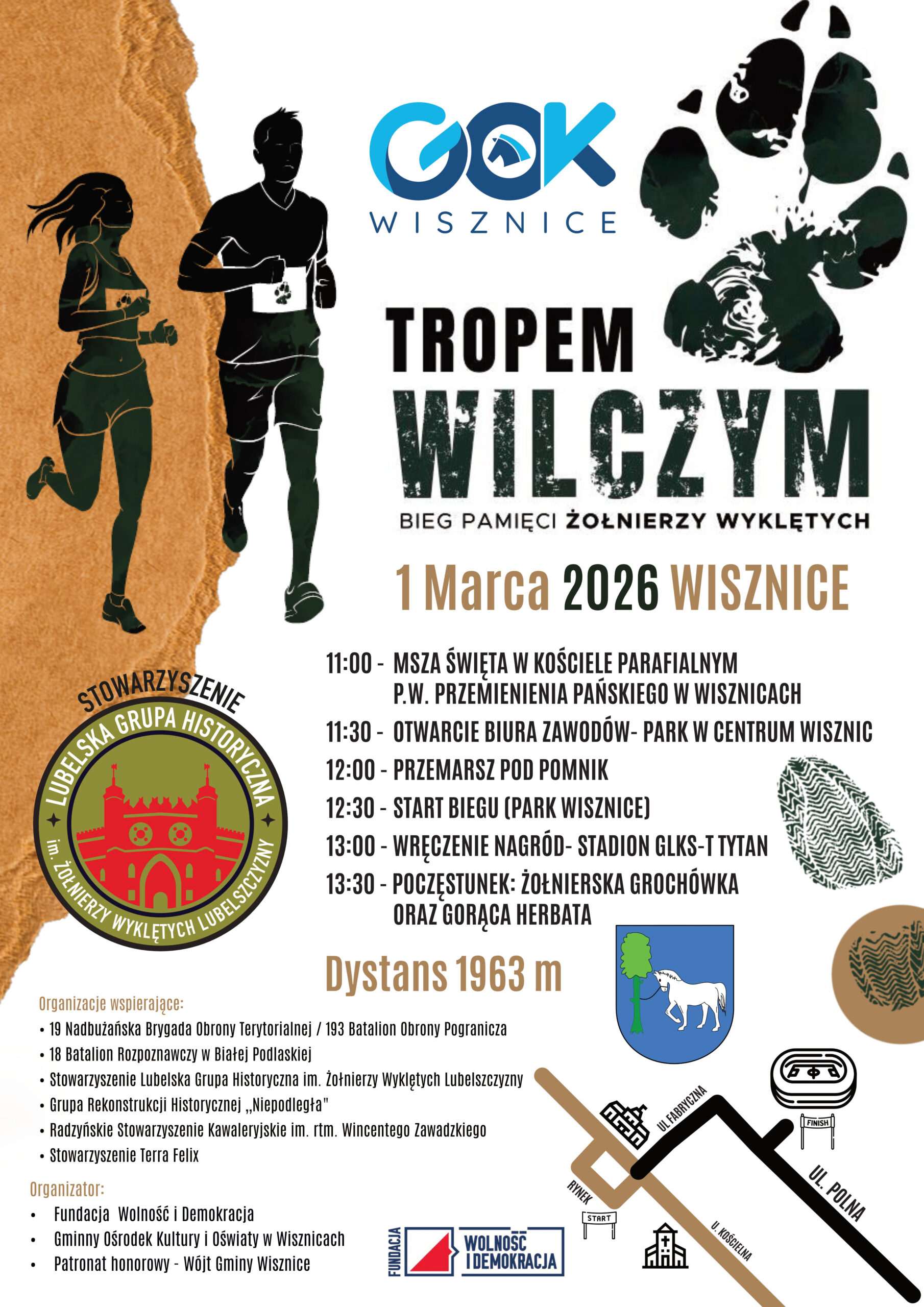 Bieg Tropem Wilczym w Wisznicach. Sportowe i patriotyczne święto pamięci Żołnierzy Wyklętych