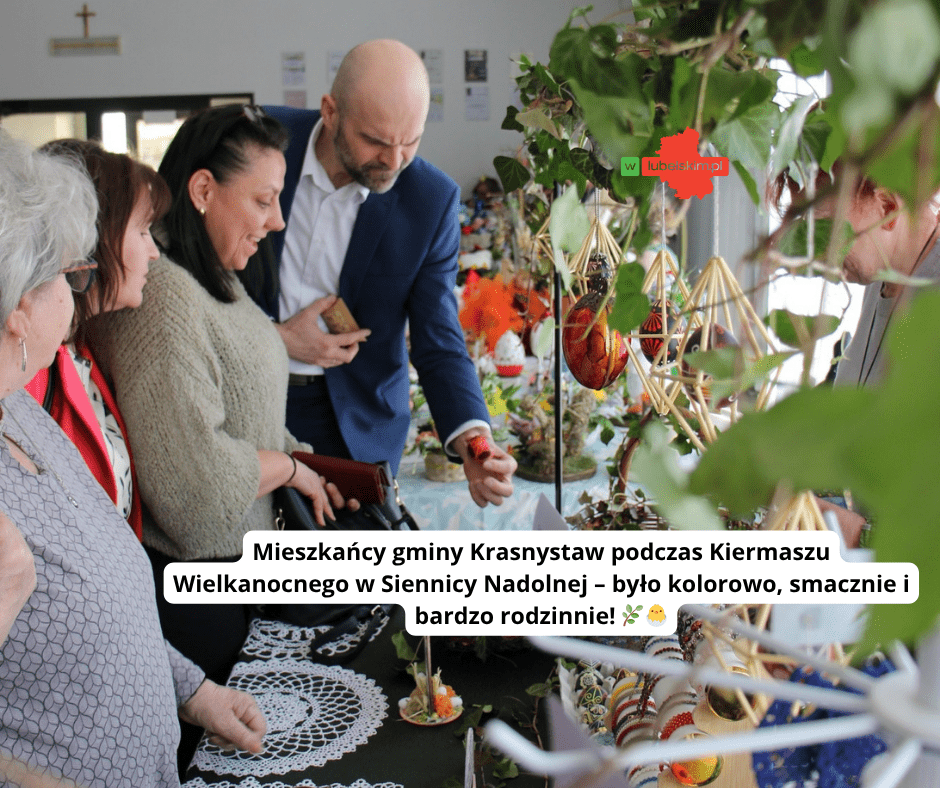 Kolorowo, smacznie i rodzinnie – Kiermasz Wielkanocny w Gminie Krasnystaw