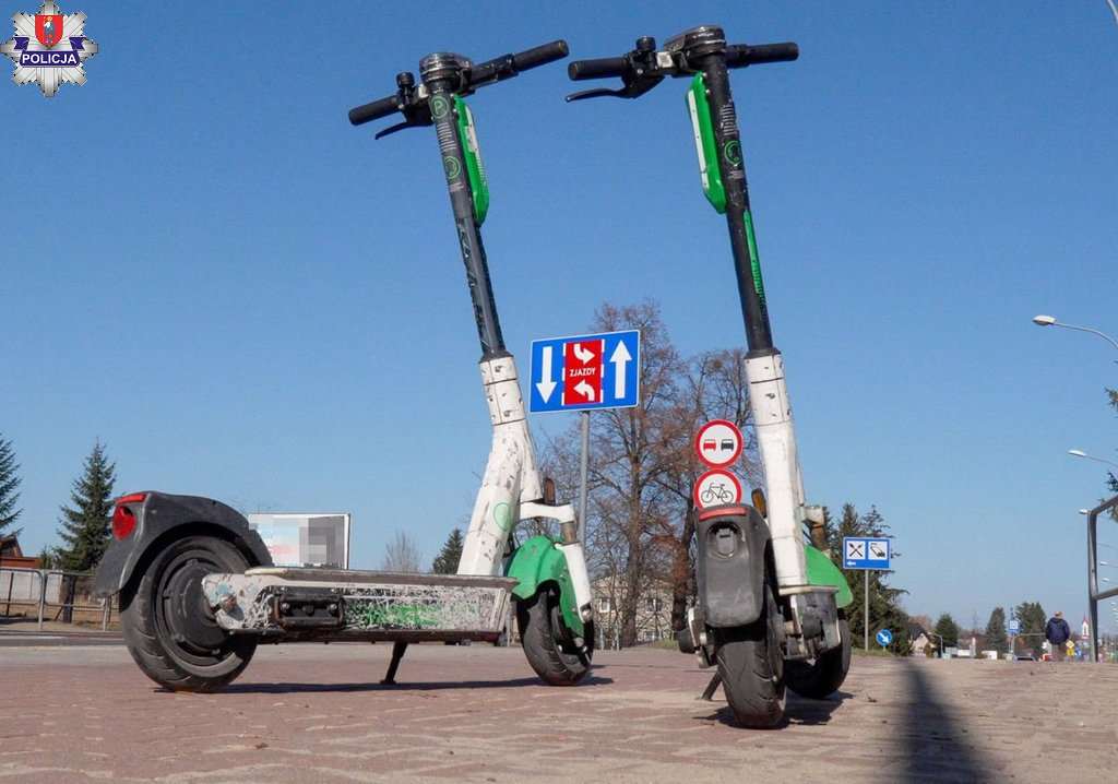 Nietrzeźwy kierowca hulajnogi z narkotykami w Zamościu