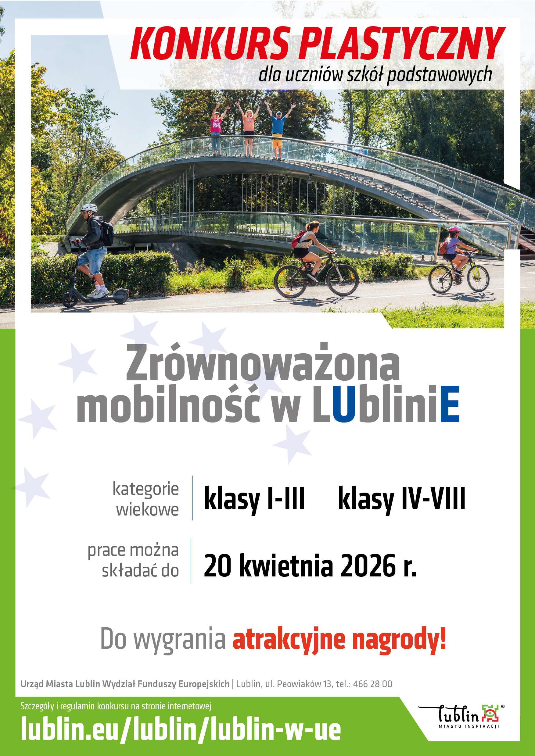 Konkurs plastyczny dla uczniów w Lublinie „Zrównoważona mobilność w Lublinie”