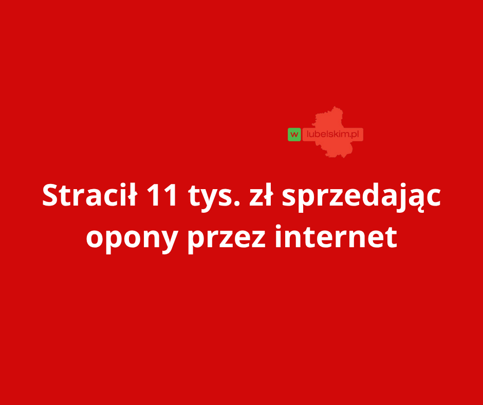 Oszustwo przy sprzedaży opon w sieci, 35-latek stracił ponad 11 000 zł