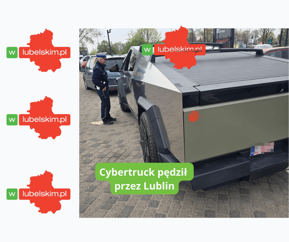 Szaleńcza jazda Cybertruckiem w Lublinie. 115 km/h w terenie zabudowanym