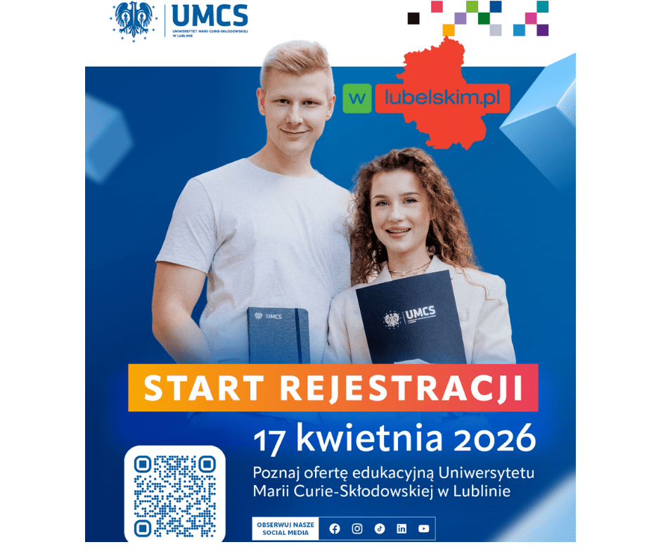 17 kwietnia – start rekrutacji na studia 2026/2027 w UMCS w Lublinie