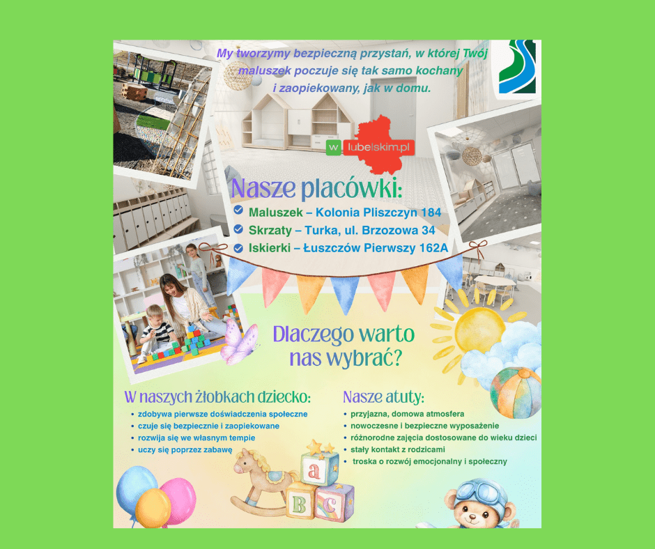 Gmina Wólka zaprasza do żłobków gminnych – ruszyła rekrutacja!