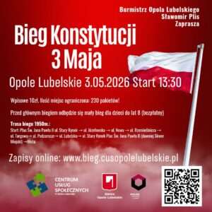 Burmistrz Opola Sławomir Plis mobilizuje do udziału w Biegu 3 Maja