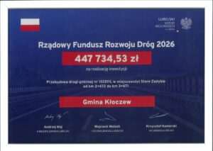 Gmina Kłoczew z dofinansowaniem na drogę w Starym Zadybiu