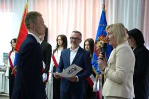 Pożegnanie maturzystów w Łęcznej