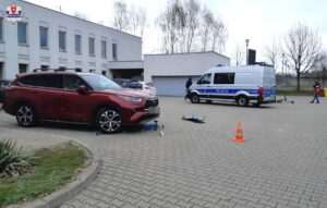 Policjanci z Lubelskiego na szkoleniu. Ćwiczyli działania na miejscach wypadków