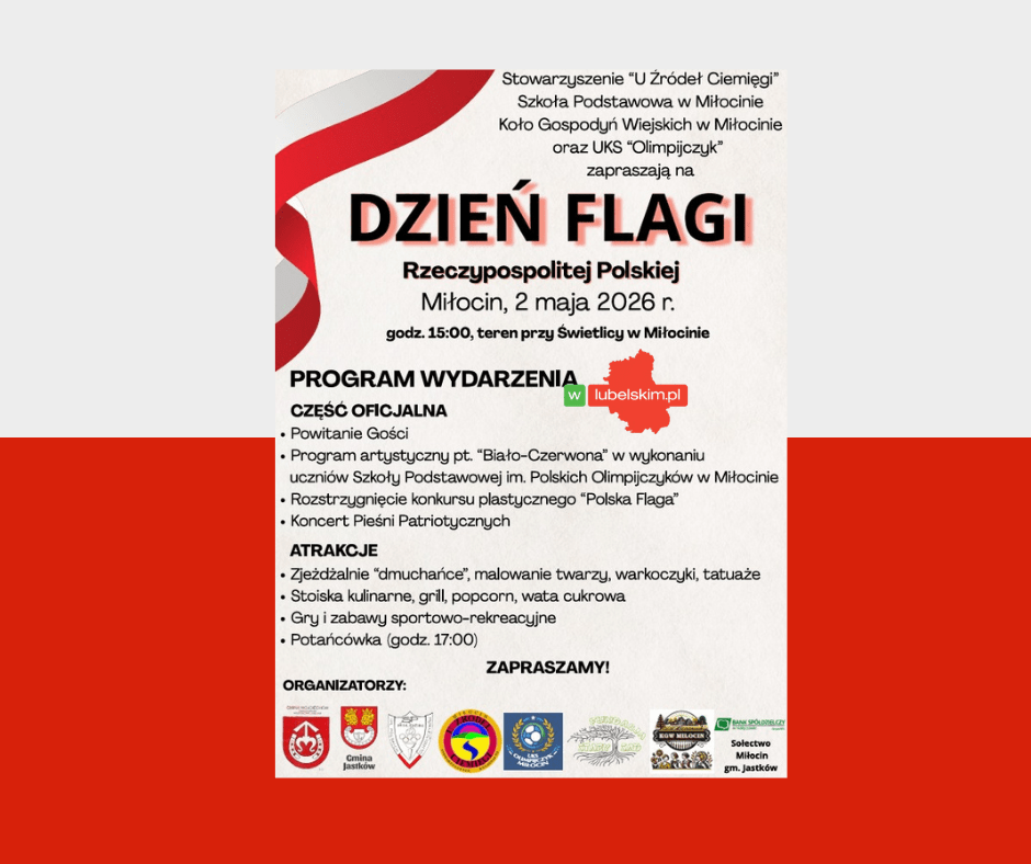 Dzień Flagi w Miłocinie. Patriotyczne święto i atrakcje dla rodzin