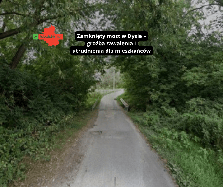Most w Dysie zamknięty. Konstrukcji grozi zawalenie