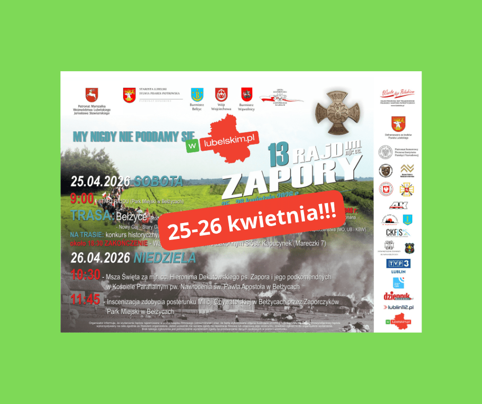 Rajd Zapory 25.04.2026 – przypomnienie wydarzenia