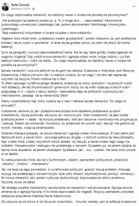 Narastająca fala nienawiści w Zamościu. Prezydent Zwolak o groźbach pod swoim adresem