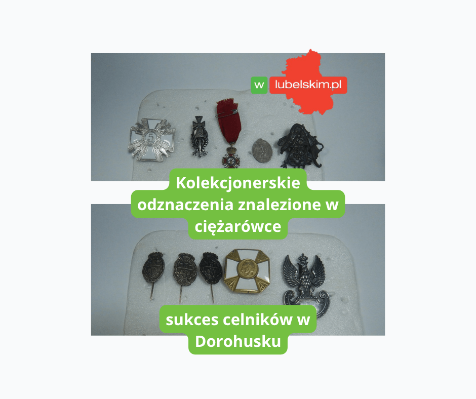 Kolekcjonerskie odznaczenia Dorohusk – znalezisko w ciężarówce na granicy