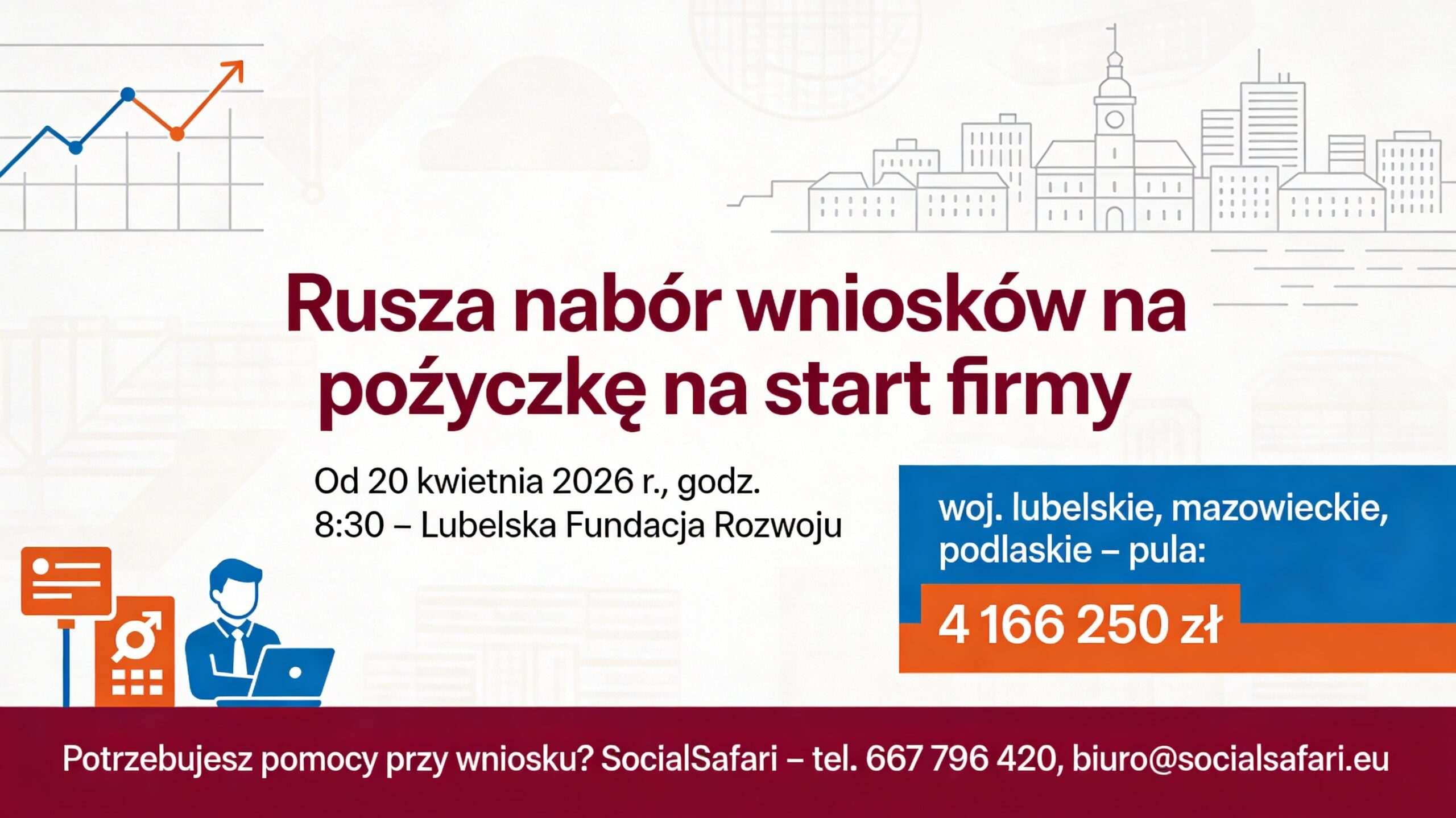 Rusza nabór- dotacja na otworzenie działalności gospodarczej do 185 tyś